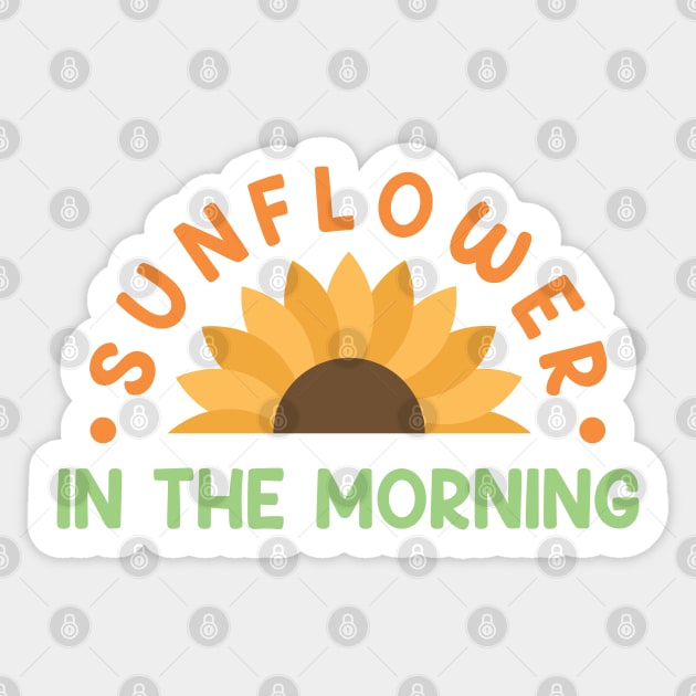 sunflower in the morning Sticker by dhaniboi